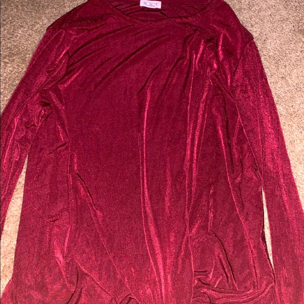 red soft shirt